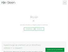 Tablet Screenshot of klikensteen.nl